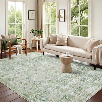 Tapis lavable rétro Tribal Cashmere