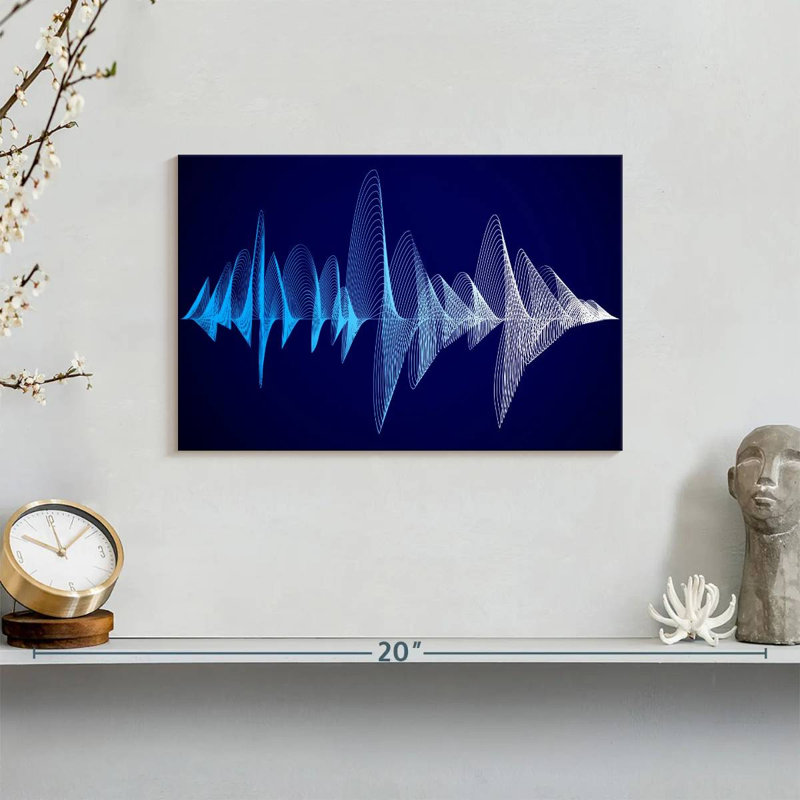 Abarca Equalizer Sound Waves, 8" H x 12" W