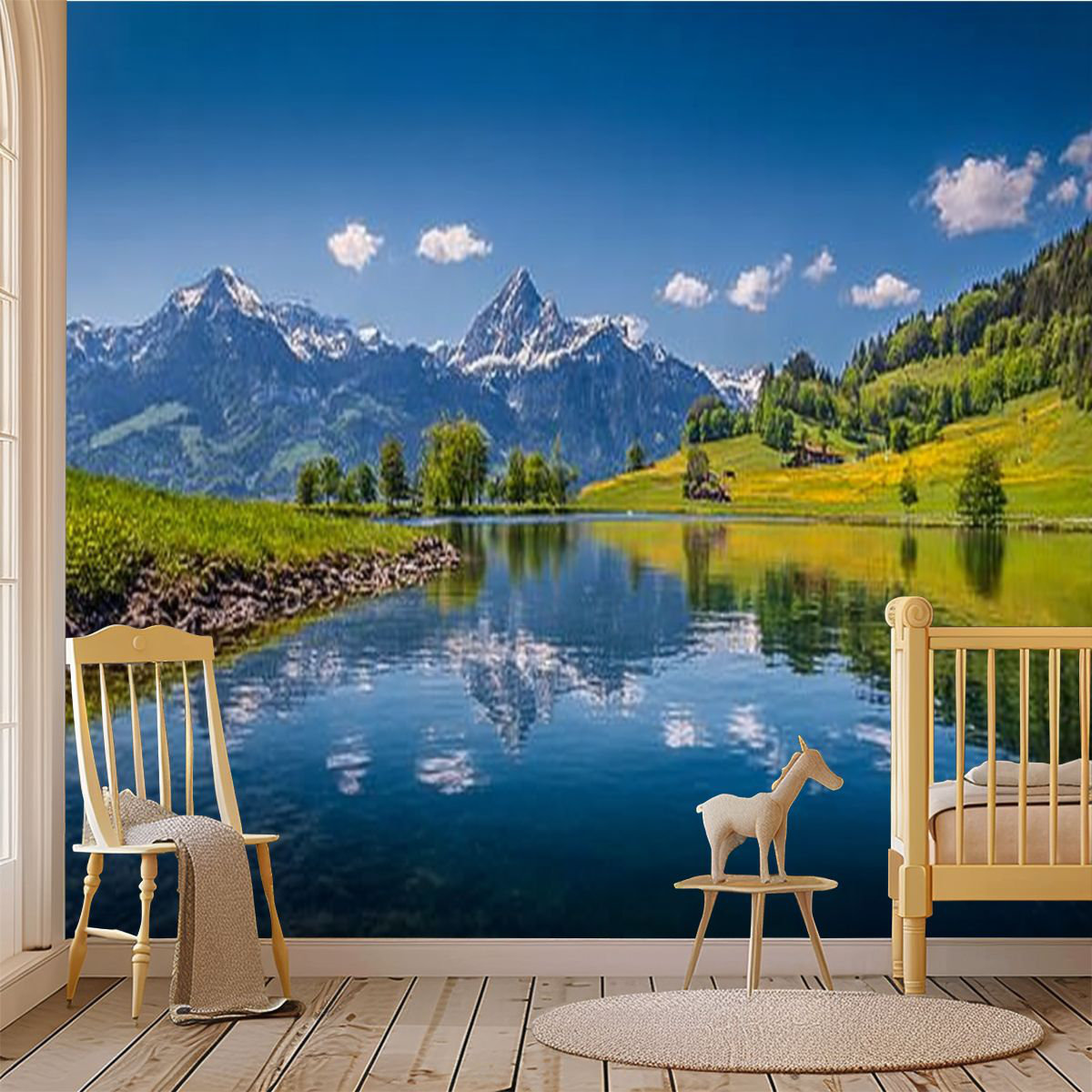 Latitude Run® Peel and Stick Wallpaper Wall Mural Idyllic summer ...