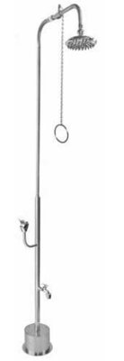Pull Chain Freestanding Outdoor Shower