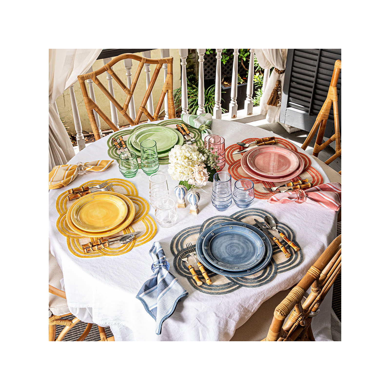 Berry & Thread Melamine Dessert/Salad Plate, Seagrass