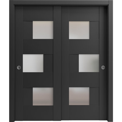 Portes coulissantes en verre givré Sete