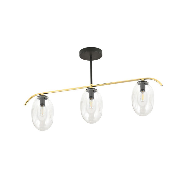 Linndale 3 - Light Unique/Statement Chandelier, Transparent