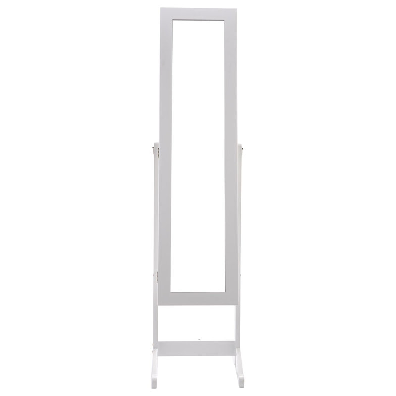 Freestanding Jewelry Armoire, White