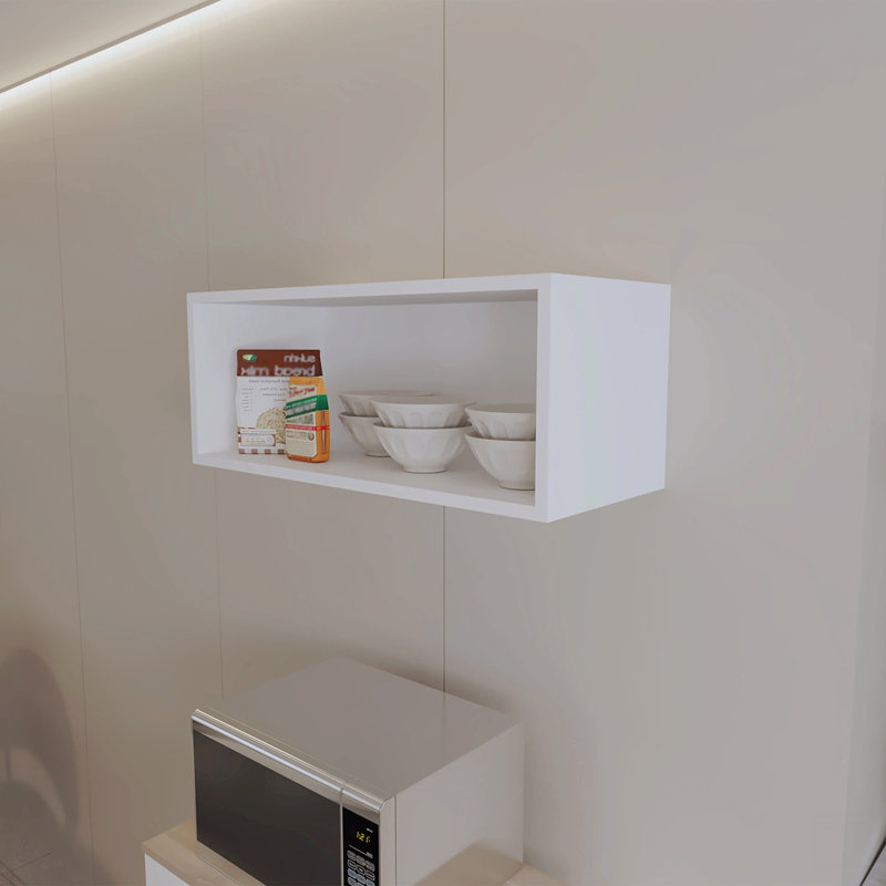 Armoire murale avec rangement ouvert