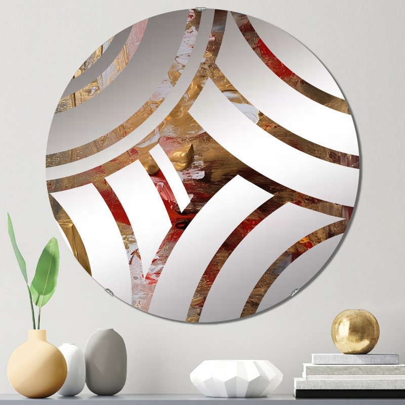 Garneta - Miroir décoratif Center Wave, 23,6 po x 23,6 po