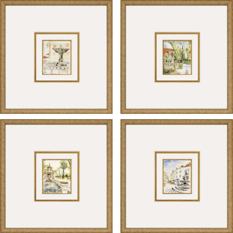 Fountains II Framed Art