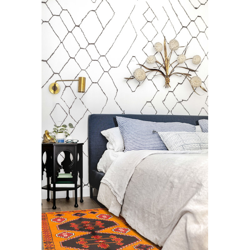 Rizbaft Orange Rug 3'5" x 6'5"