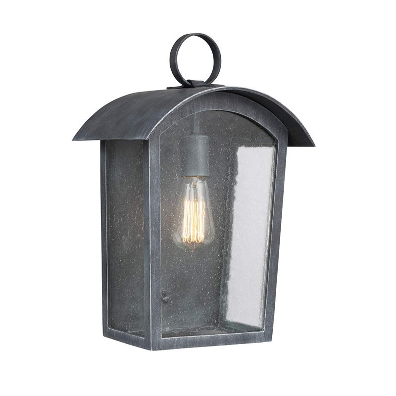 Oriel Dark Grey 41.3cm H Outdoor Wall Lantern
