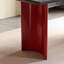Table simple en bois de frêne noir et rouge-753206095