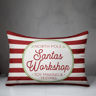  Santa's Workshop Lumbar Pillow