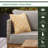 Floral Linen Outdoor Throw Pillow