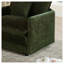 Ensemble de canapé modulaire en chenille vert 2 pièces, causeuse 2 places et canapé-1329966067