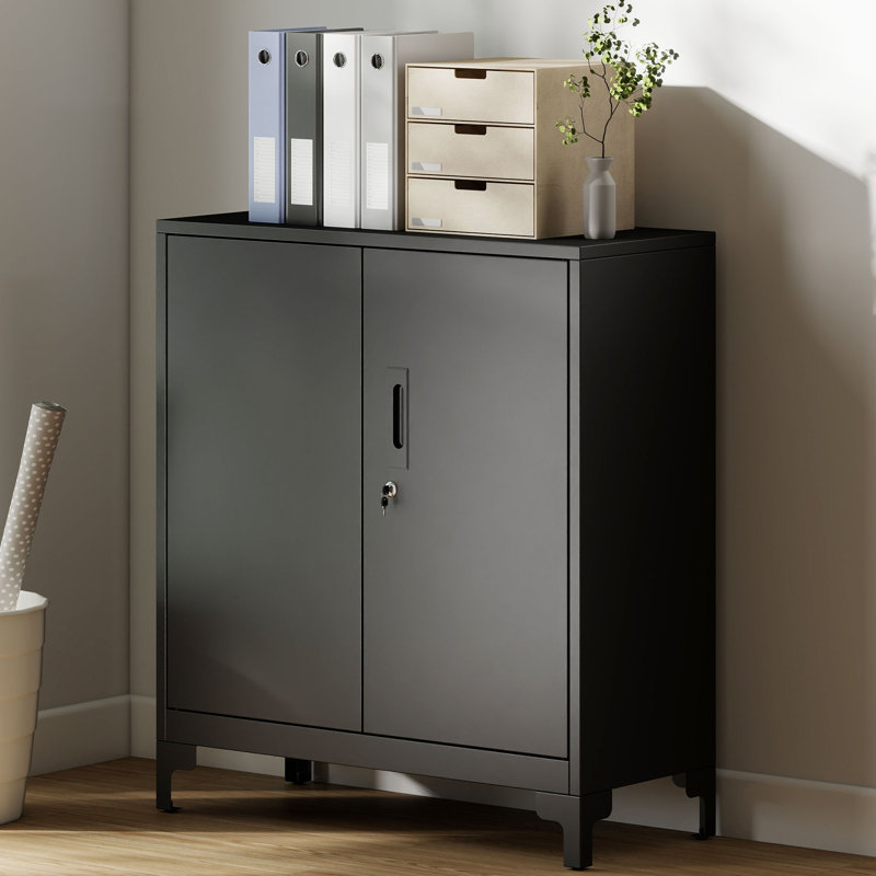 80cm Wide 0 -Drawer File Cabinet, Black