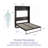 Wexford Murphy Bed with Side Cabinet Storage-66880880-66880883