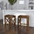 Takengon Upholstered Counter Stool with Metal Frame