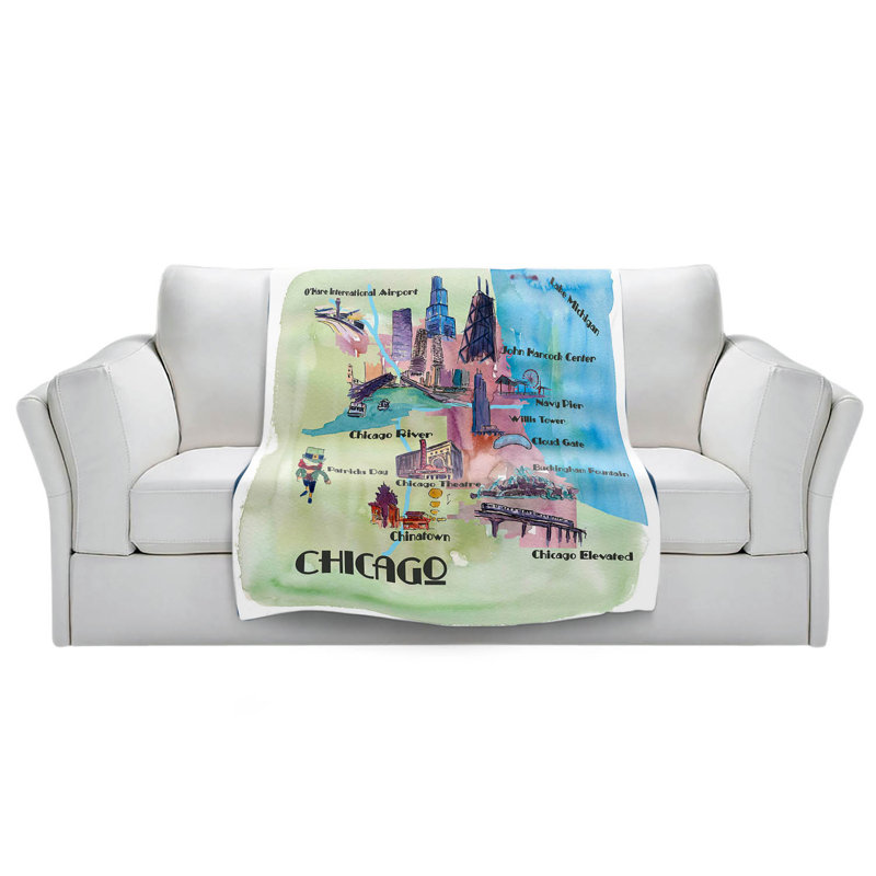  Couverture Chicago Chicago, 51 po x 60 po