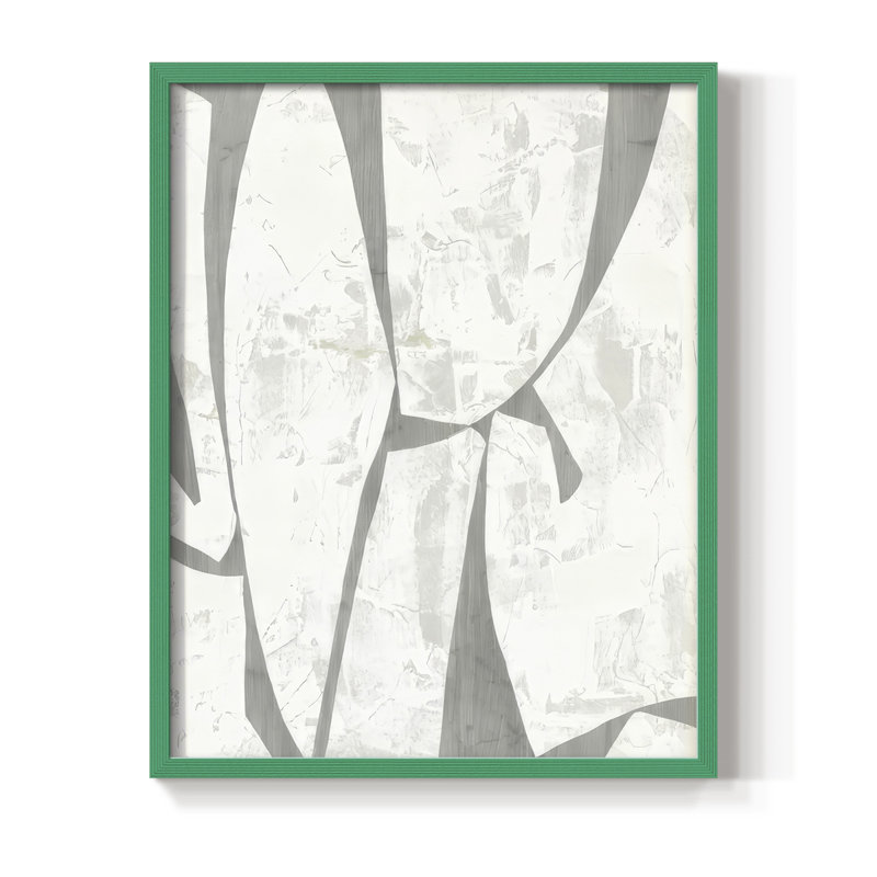 Stone Stone II, reproduction encadrée - bois massif, H 30 po x l 24 po, Vert