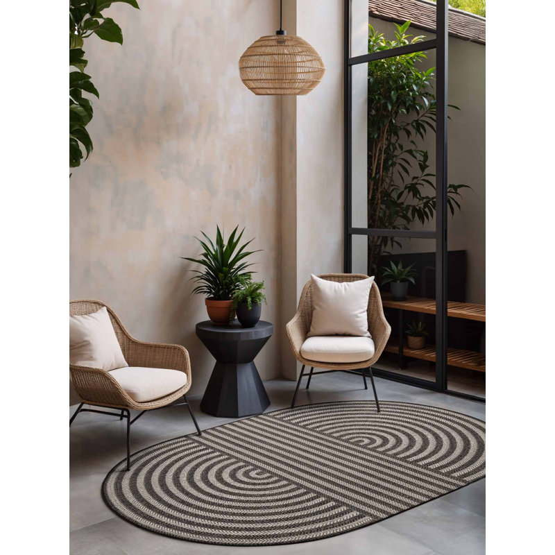 Oval Deshae 160cm X 230cm Indoor / Outdoor Area Rug