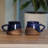  Handmade Energizing Blue Ceramic Coffee Cups (Pair)
