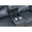 Sofa deux places inclinable avec console centrale et porte-gobelets