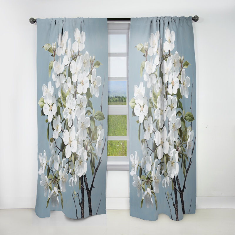 Rideau obscurcissant Braylock - Apple Blossom, L 52 po x L 84 po