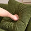 Canapé courbé désossé, canapé modulaire à compression de 110 po, vert haute densité, canapé-lit pour salon, salon, appartement, chenille-1782483972
