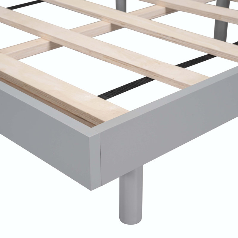 Base de lit plateforme flottante, Grey, Double