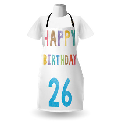 Birthday No Pattern Bib Apron