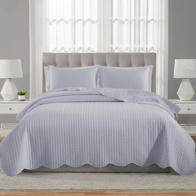 Microfiber Embossed Bedspread Set