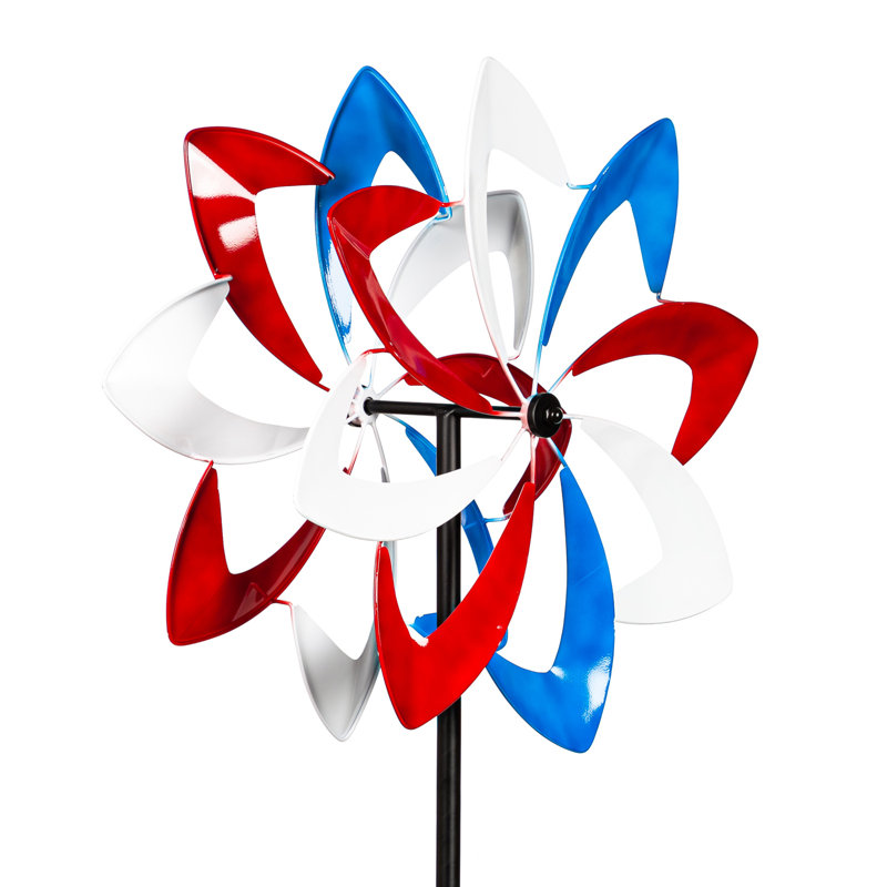 75"H Wind Spinner, Americana Blades