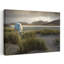 White Horse On Dunes Dramatic Peaceful Serene Horse Coastal Wall Art Print by Ulrike Eisenmann - Wrapped Canvas Print-1689565988