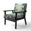 Purple Enchanted Gardens - Fauteuil rembourré moderne