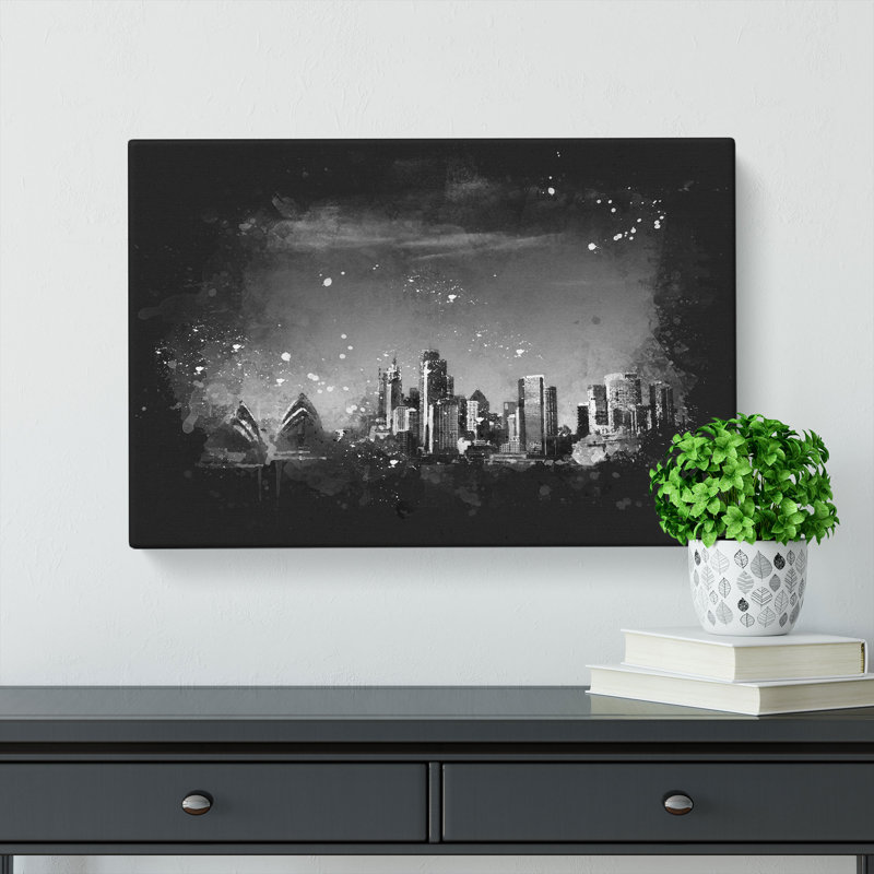 Sydney Australia Skyline - Wrapped Canvas, 50cm H x 76cm W x 3cm D