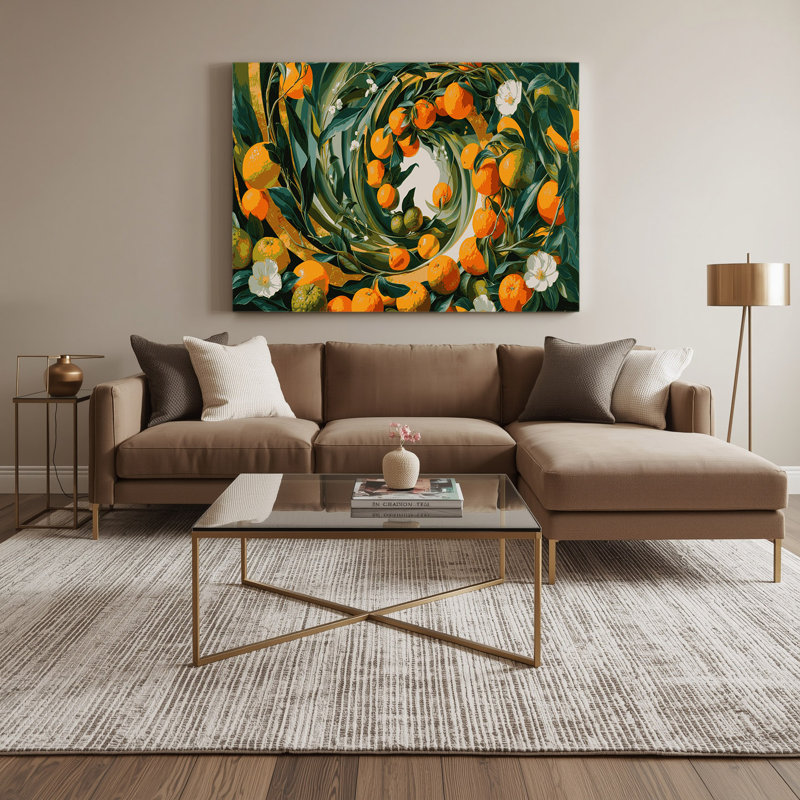 «Fruit Bergamot Green», art mural sur toile, H 11 po x l 14 po