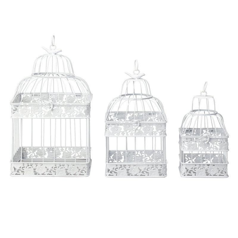 Ensemble de 3 portes ou cages d’oiseaux décoratives Mario