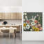 «Vibrant Floral Harmony», art mural contemporain abstrait-875708373