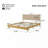Premium Rubber Wood Platform Bed Frame