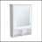 Vina Medicine Cabinet With Mirror Door 29" High Cabinet Organizer With Three Concealed Shelves And Two Open Shelves  For Bathroom, Kitchen, Mudroom-568877920