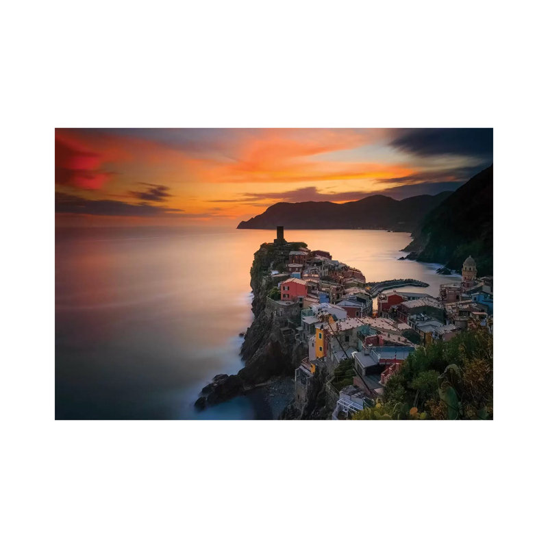 Italy, Vernazza 1 Piece Wrapped Canvas Wall Art, 20.32cm H x 30.48cm W