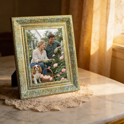 Cadre photo or antique 1PC orné pour 11 "x 14" photos et affichage de photos de tous les jours