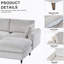 Ensemble de canapé modulaire polyvalent avec rangement supplémentaire et coussins amovibles pour tous les espaces-2005915723