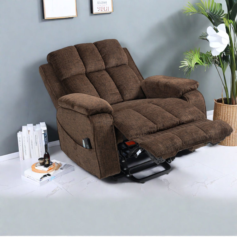 Power Lift Heat Massage Recliners, Chenille Contemporary Chair For Home