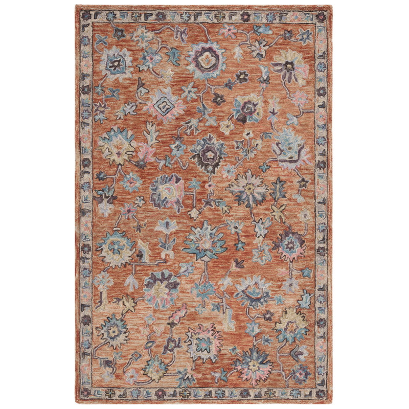 Tapis oriental en laine / coton touffeté à la main Kalja, Carré 6 pi