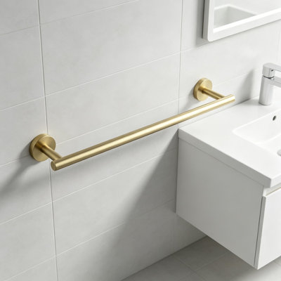 Porte-serviettes de salle de bain simple en acier inoxydable SUS 304 de 18 po pour salle de bain