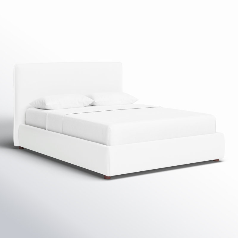 Callahan Upholstered Bed, Queen, Ivory Boucle