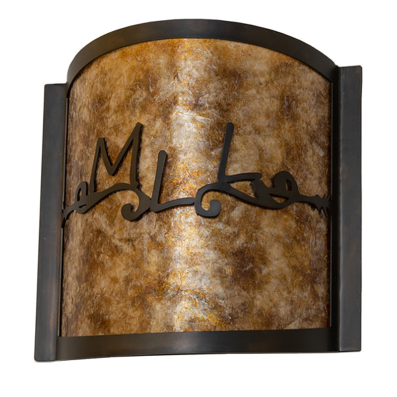 Personalized 2 - Light Flush Mounted Sconce
