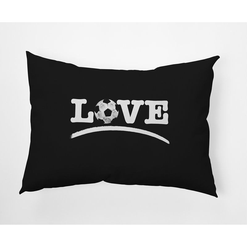 Outdoor Reversible Throw Pillow, Black