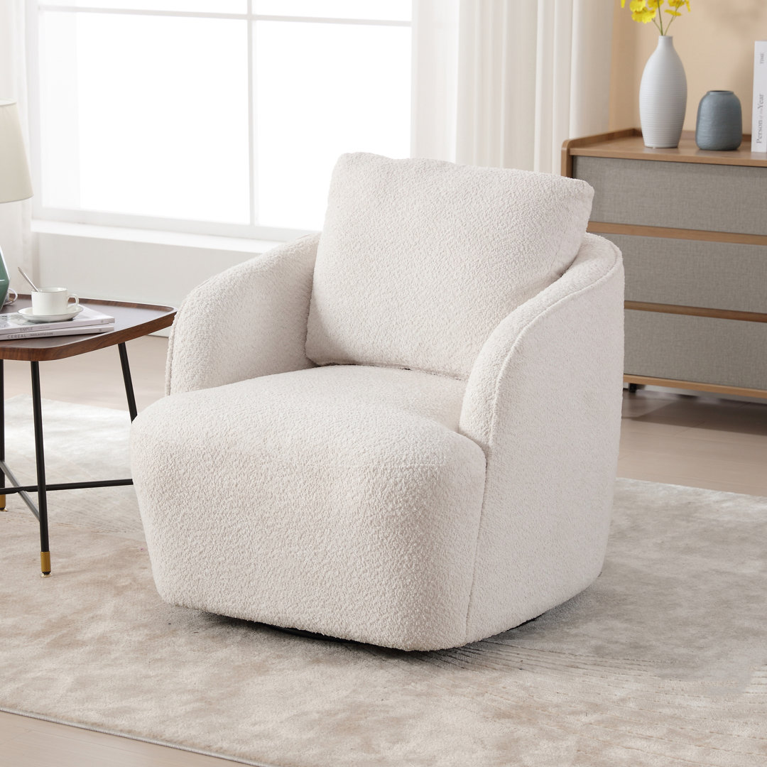 Dalbert 30.3'' Wide Swivel Barrel Chair Latitude Run® Body 