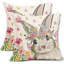  Housse de coussin réversible à motif floral Bunny